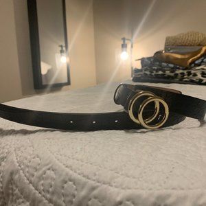 HM black and gold belt